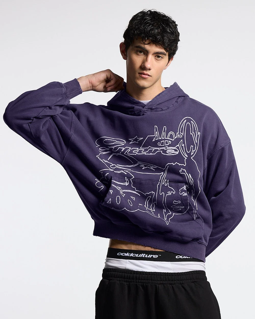 COOL CAP HOODIE MID BLUE WASHED - Image 2