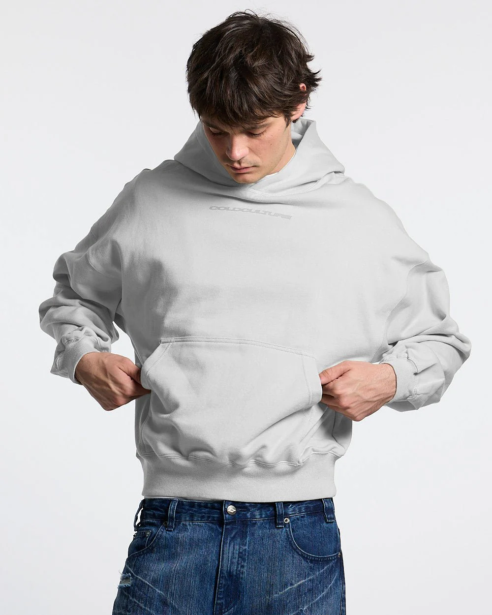 COSMOS ARC HOODIE LIGHT GREY - Image 4