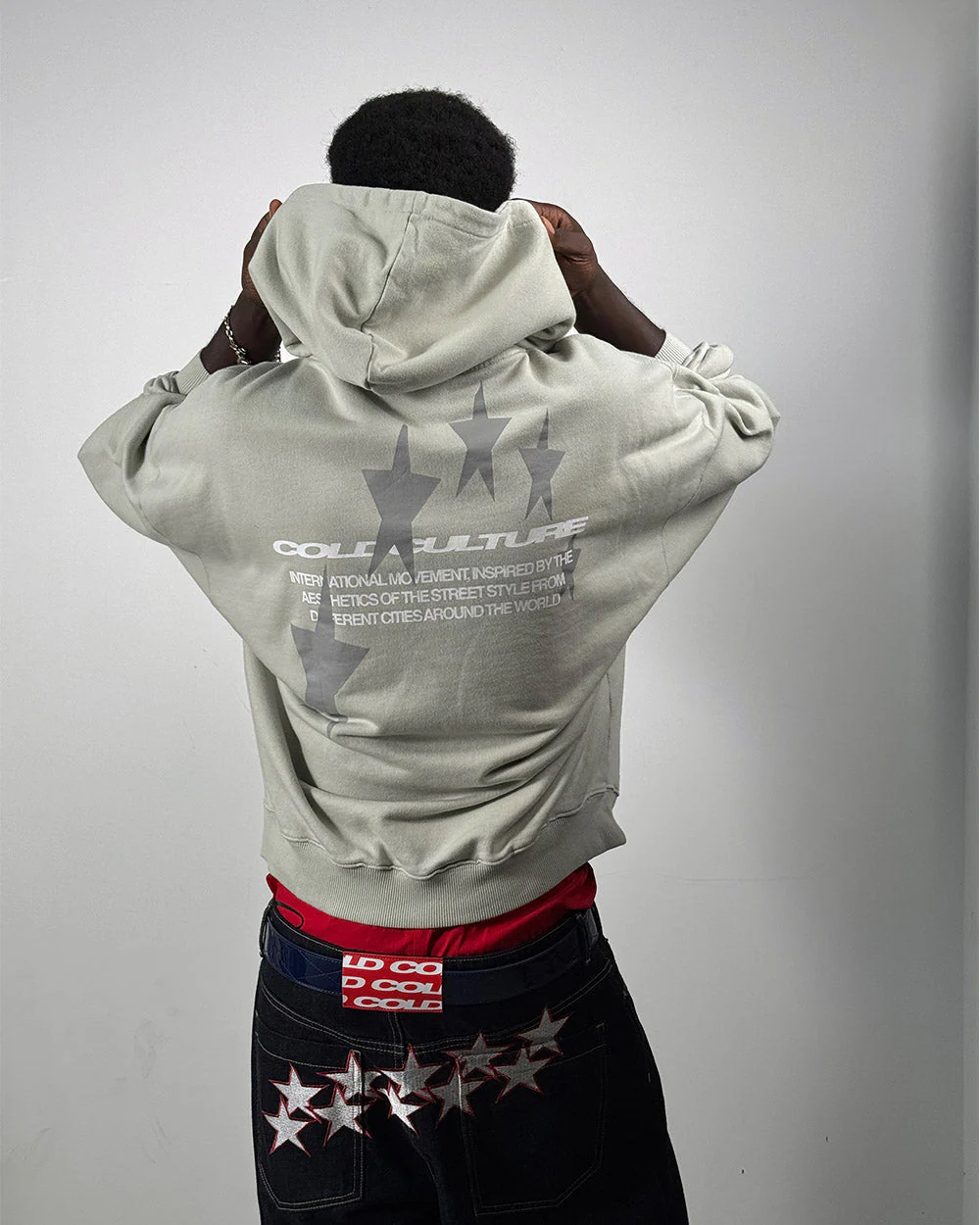 COSMOS ARC HOODIE LIGHT GREY - Image 7