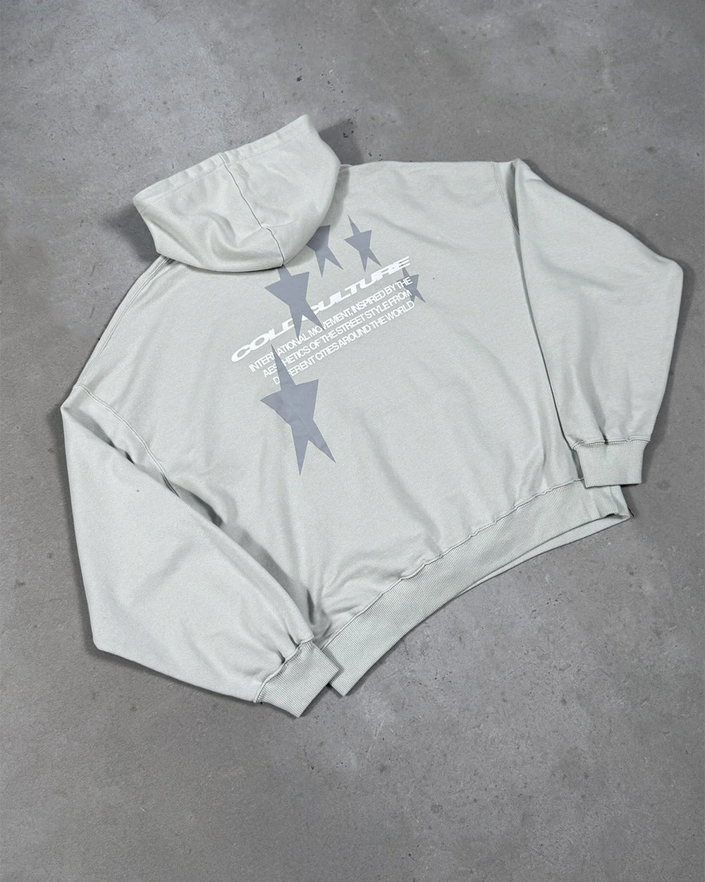 COSMOS ARC HOODIE LIGHT GREY - Image 9