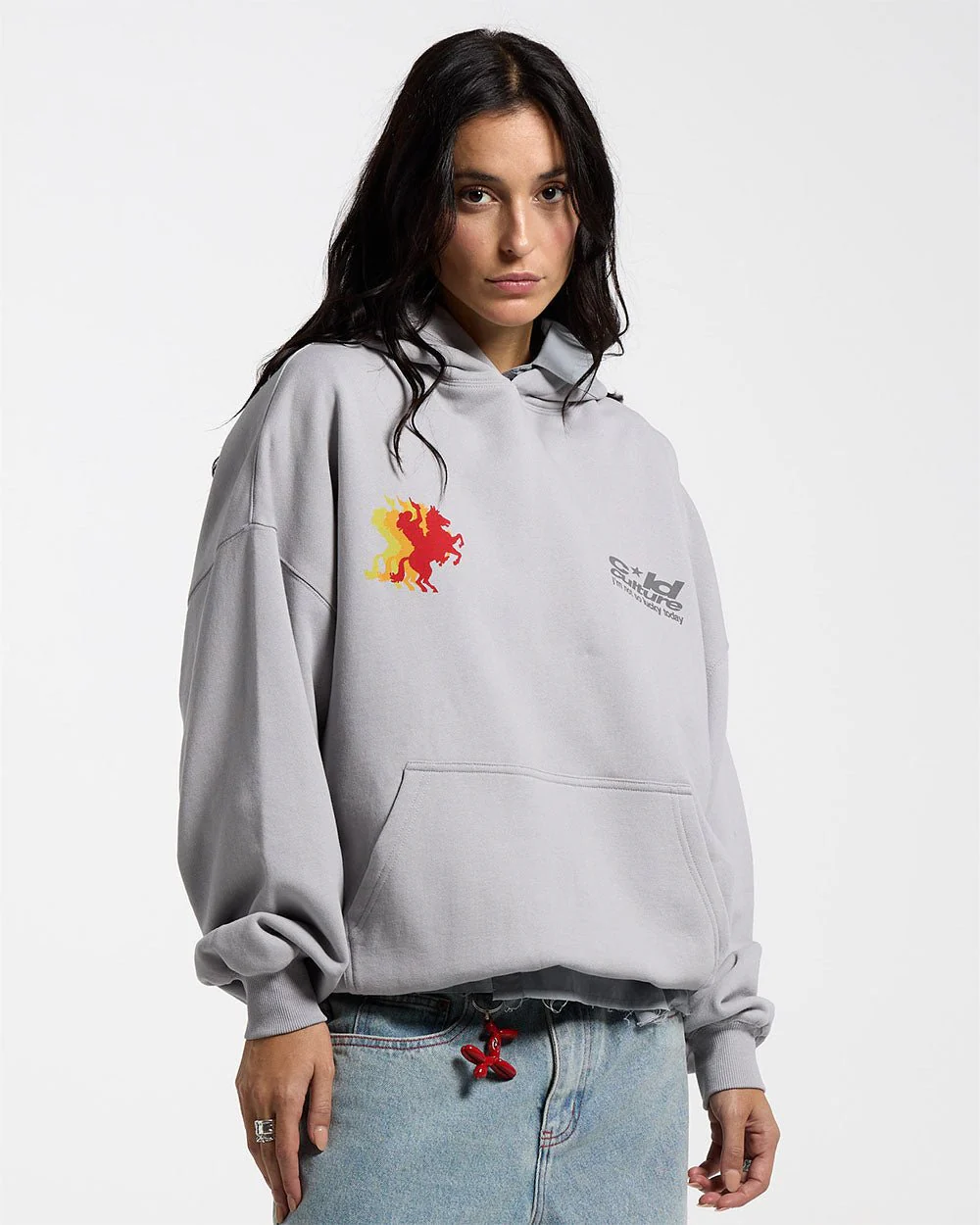COWBOY HOODIE COOL GREY - Image 6