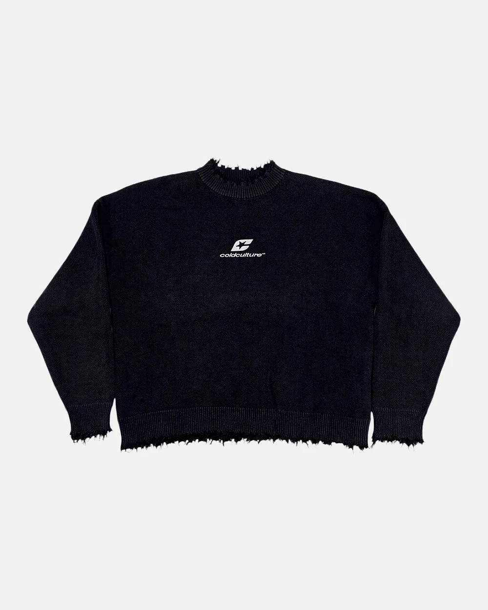 COZY CURVED KNITWEAR BLACK - Image 4