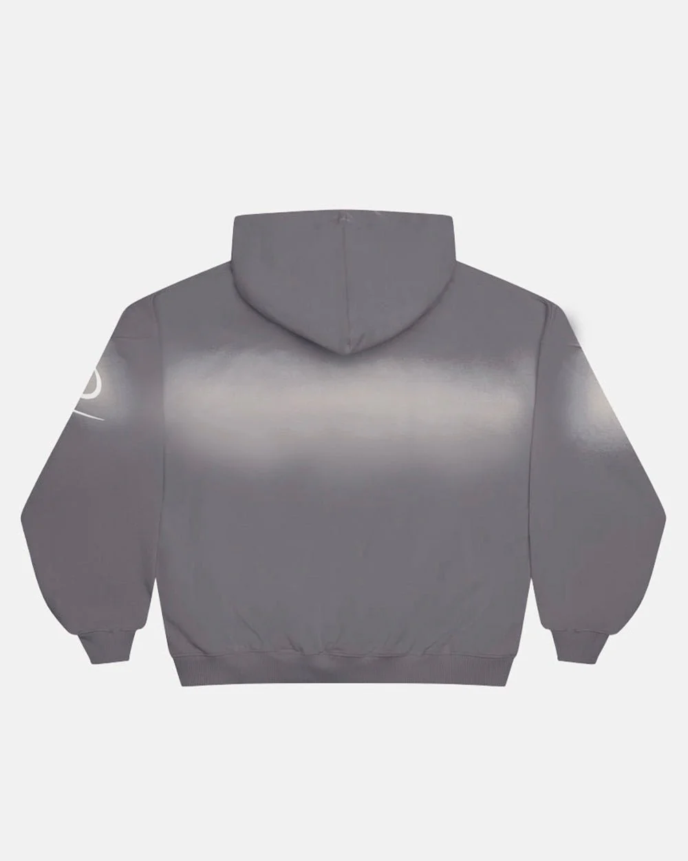 CROSSED SCRIPT HOODIE GREY - Image 3