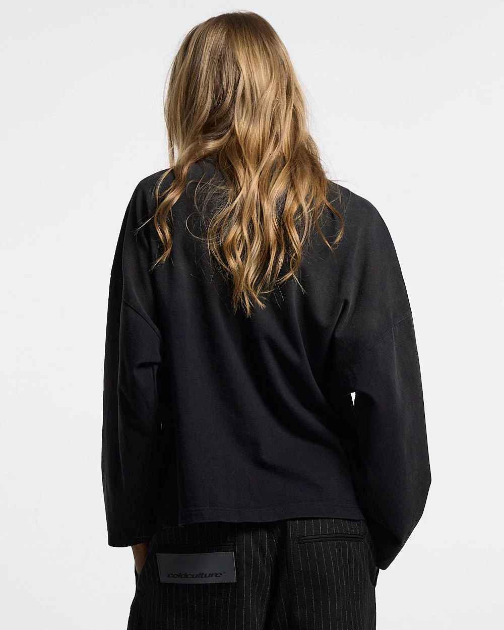 CROSSED SCRIPT LONGSLEEVE 2.0 BLACK - Image 7