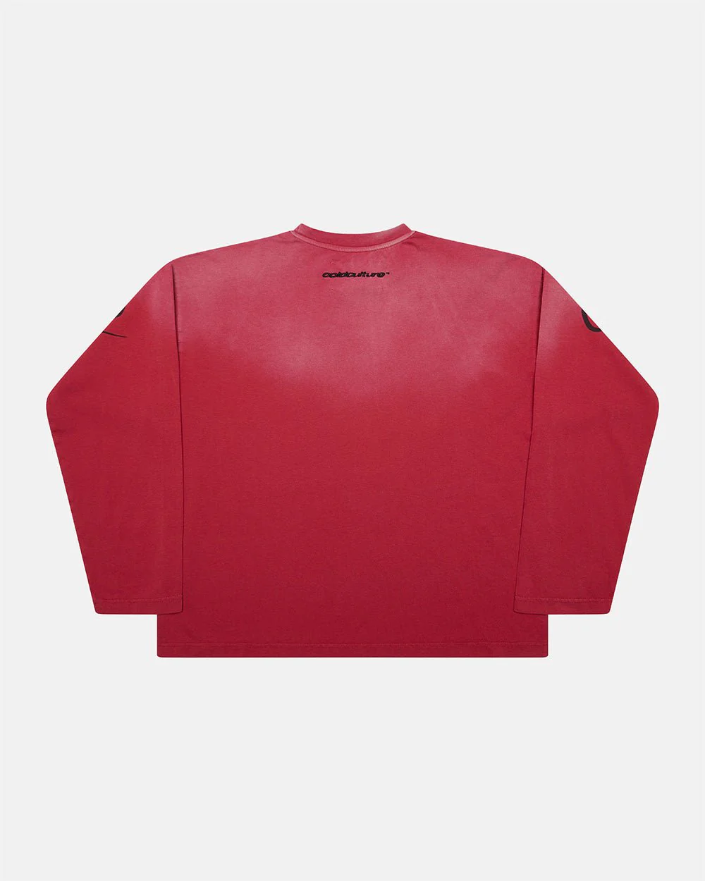 CROSSED SCRIPT LONGSLEEVE RED - Image 3