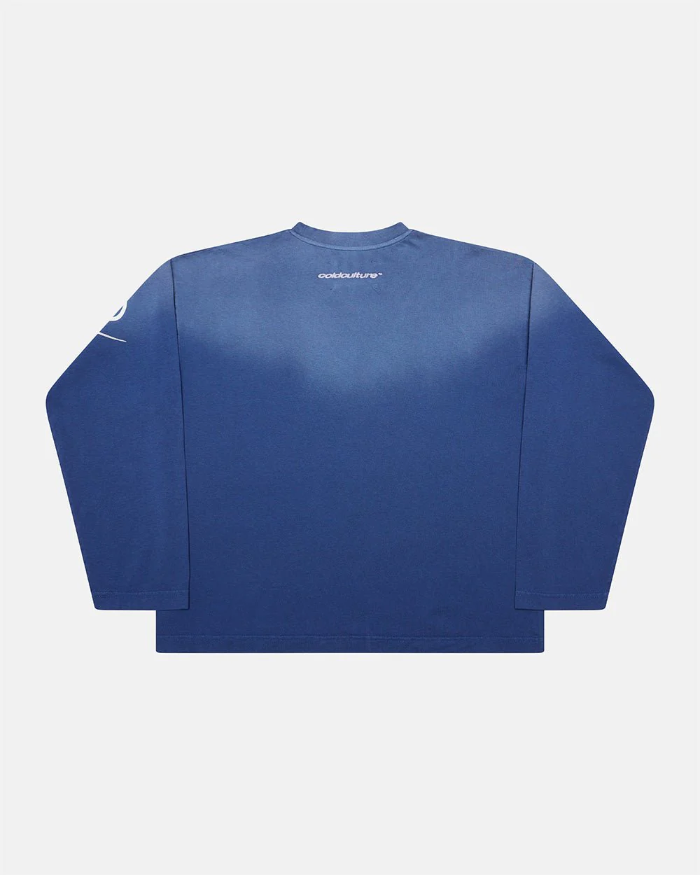 CROSSED SCRIPT LONGSLEEVE VIBRANT BLUE - Image 3