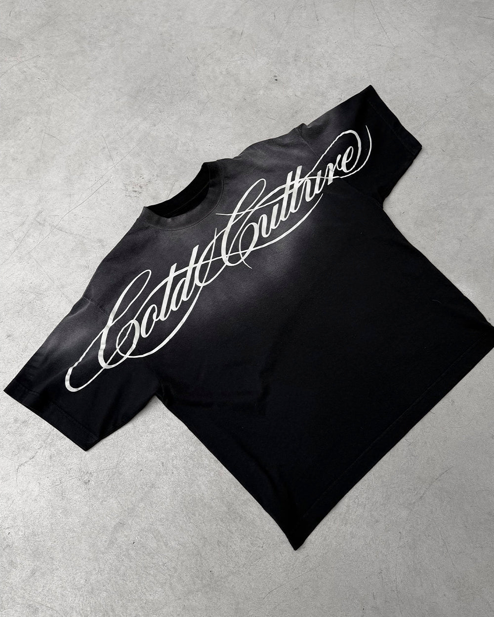 CROSSED SCRIPT TEE BLACK - Image 7