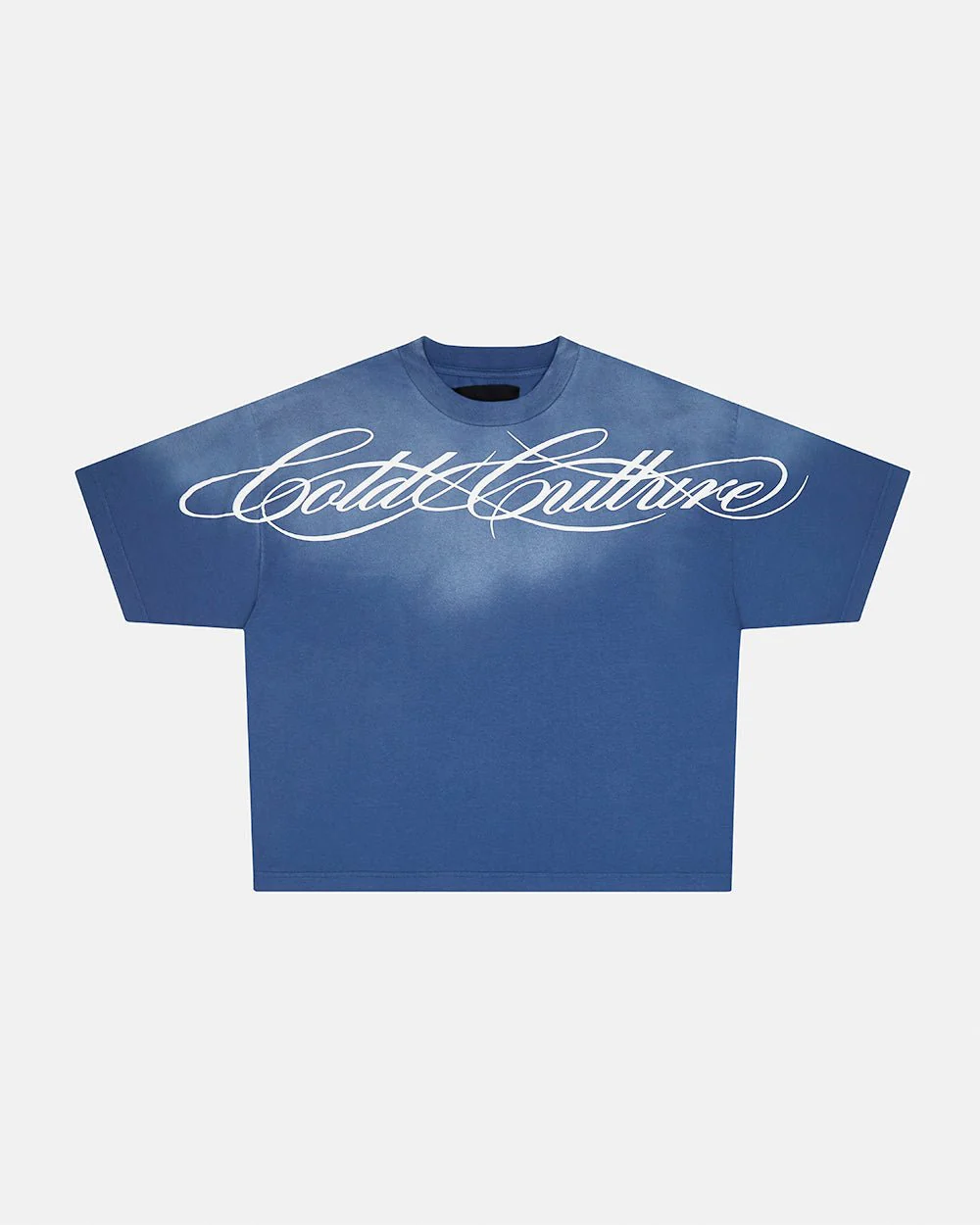 CROSSED SCRIPT TEE BLUE - Image 2