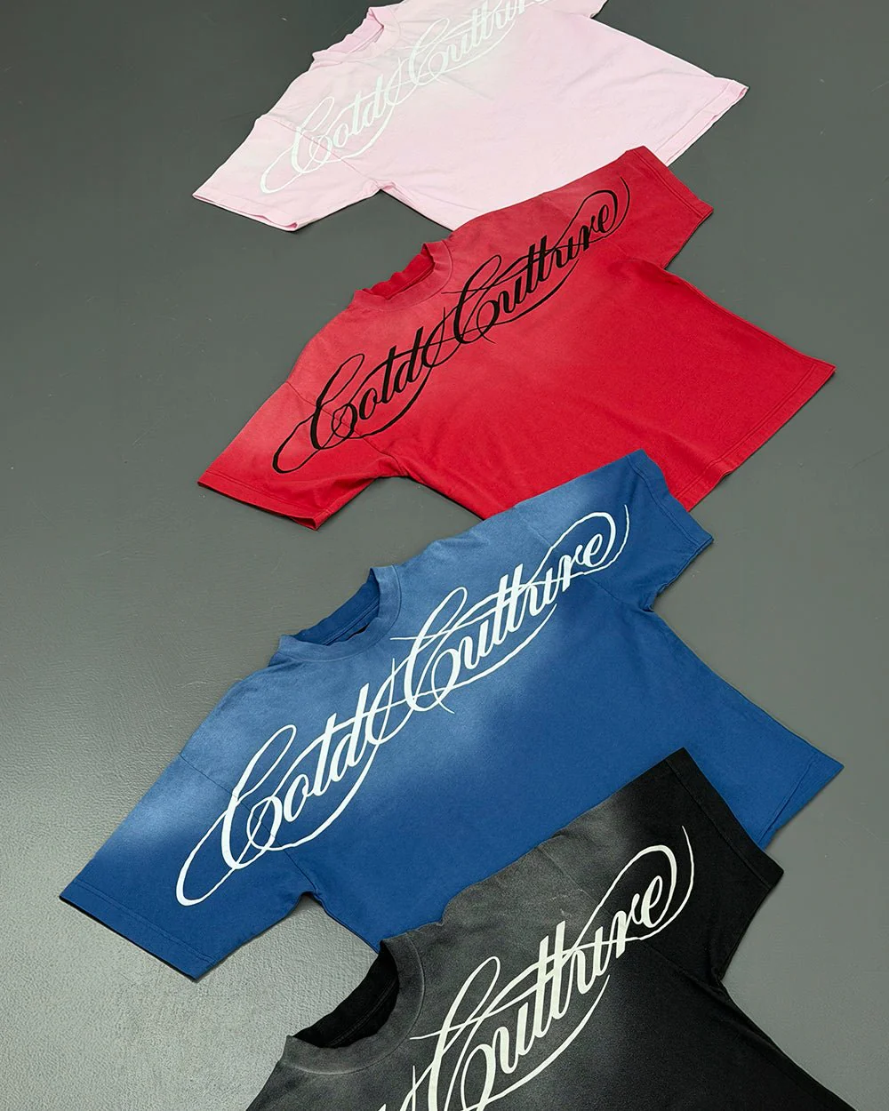 CROSSED SCRIPT TEE BLUE - Image 9