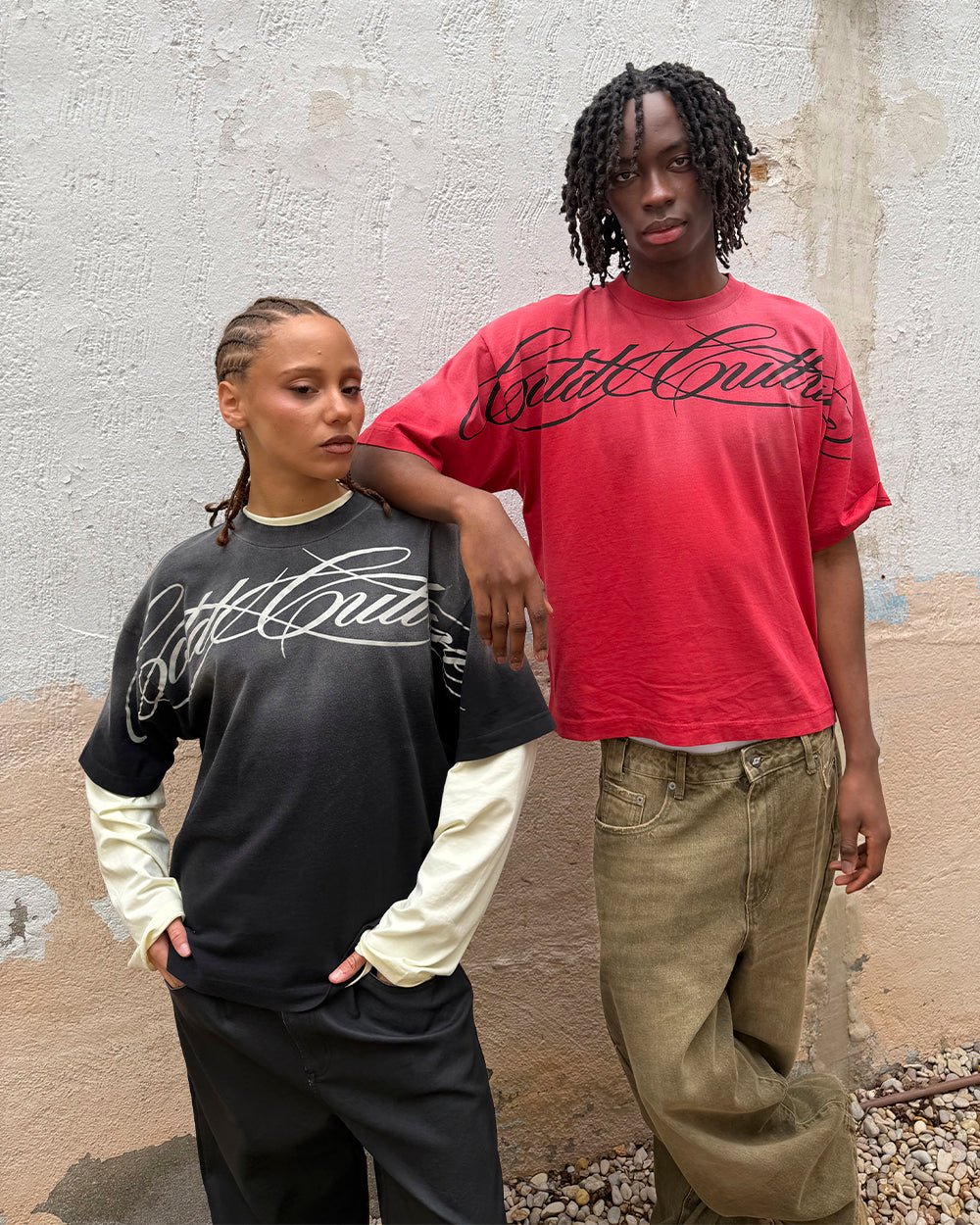 CROSSED SCRIPT TEE RED - Image 6
