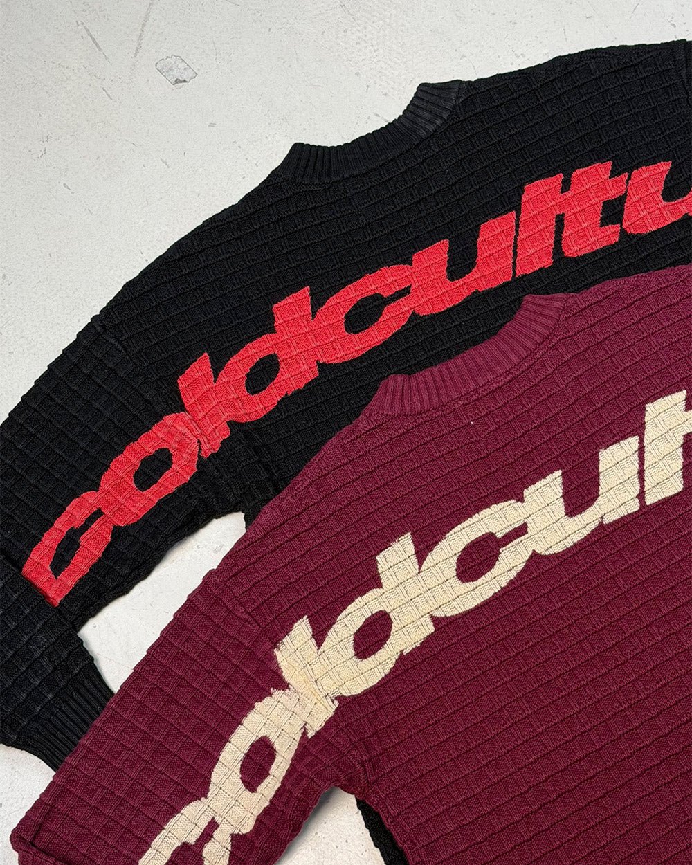 CRUNCHY WAFFLE KNIT BLACK - Image 10