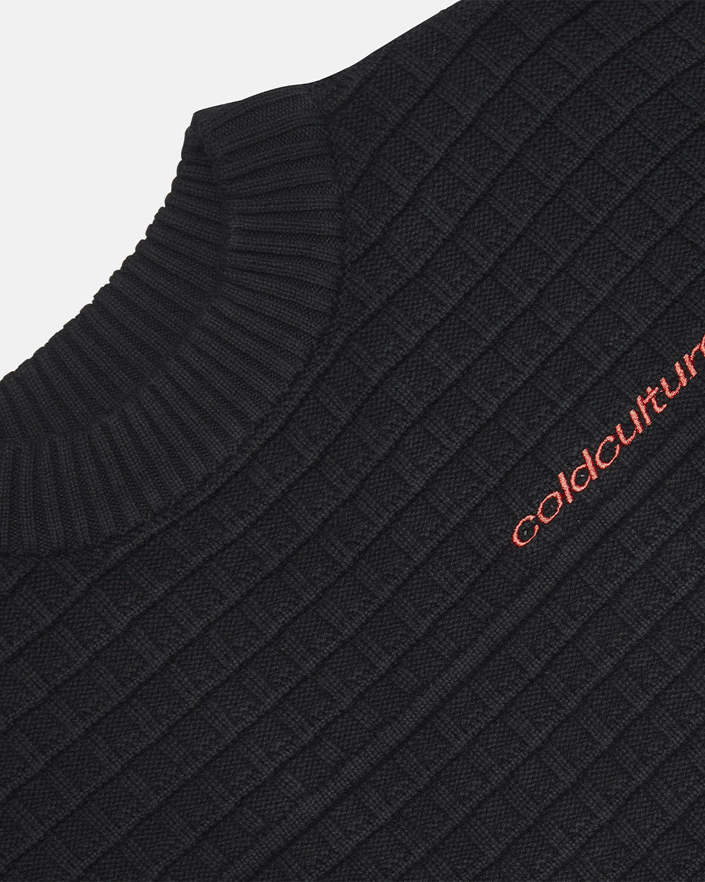 CRUNCHY WAFFLE KNIT BLACK - Image 6