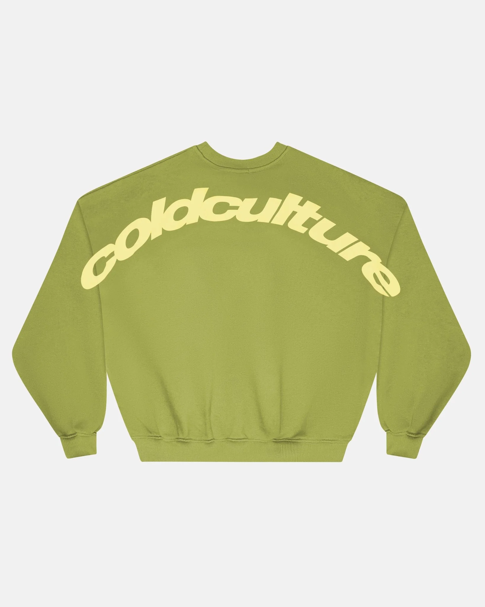 CURVED CREWNECK LIGHT GREEN