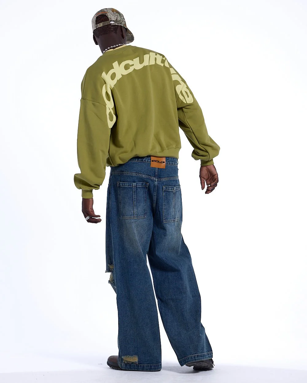 CURVED CREWNECK LIGHT GREEN - Image 4
