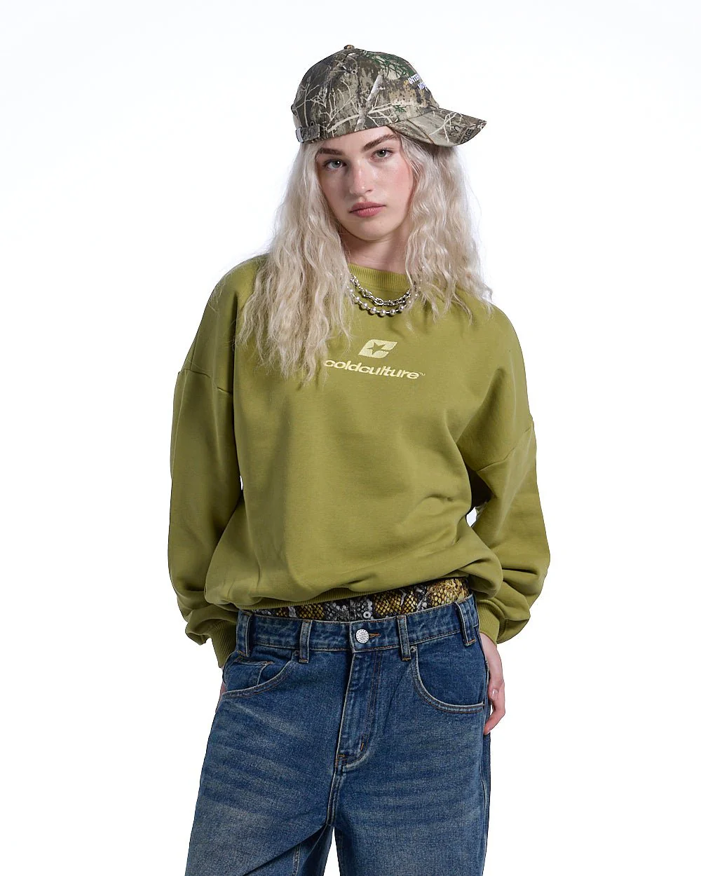 CURVED CREWNECK LIGHT GREEN - Image 7