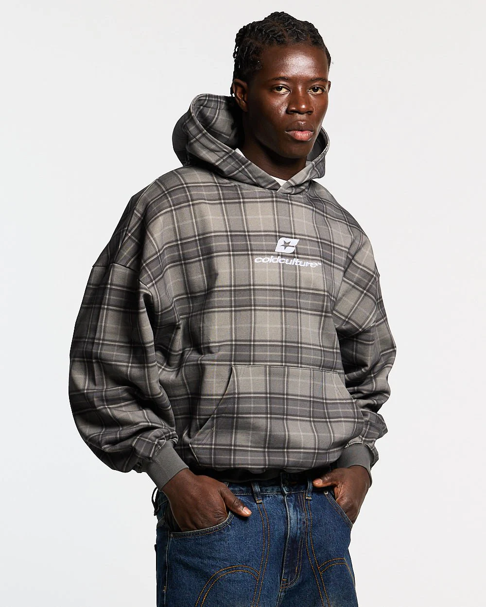 CURVED DRIFT HOODIE TARTAN - Image 4