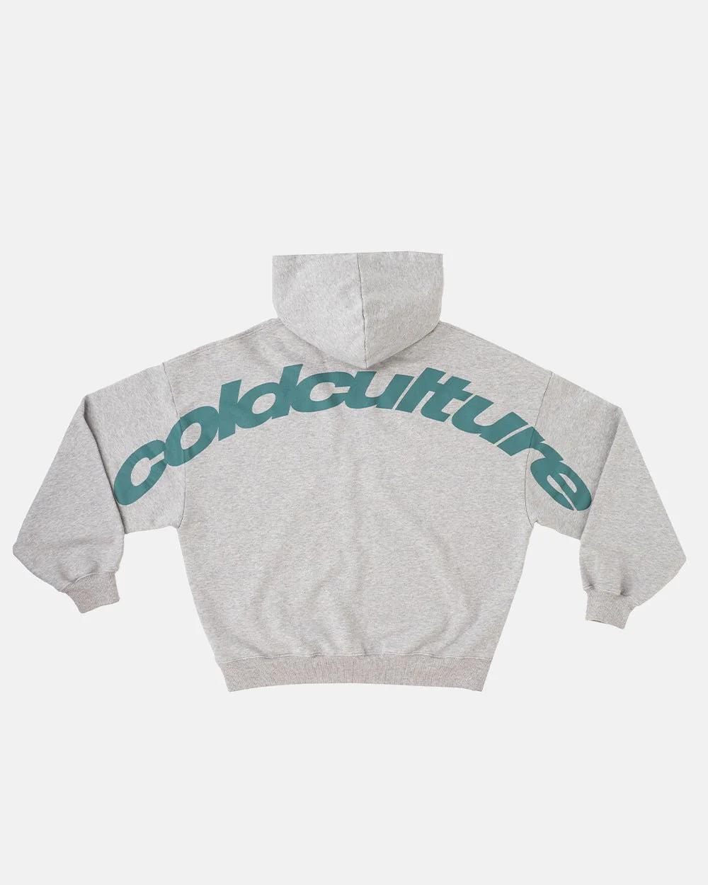 CURVED HOODIE ASH GREY