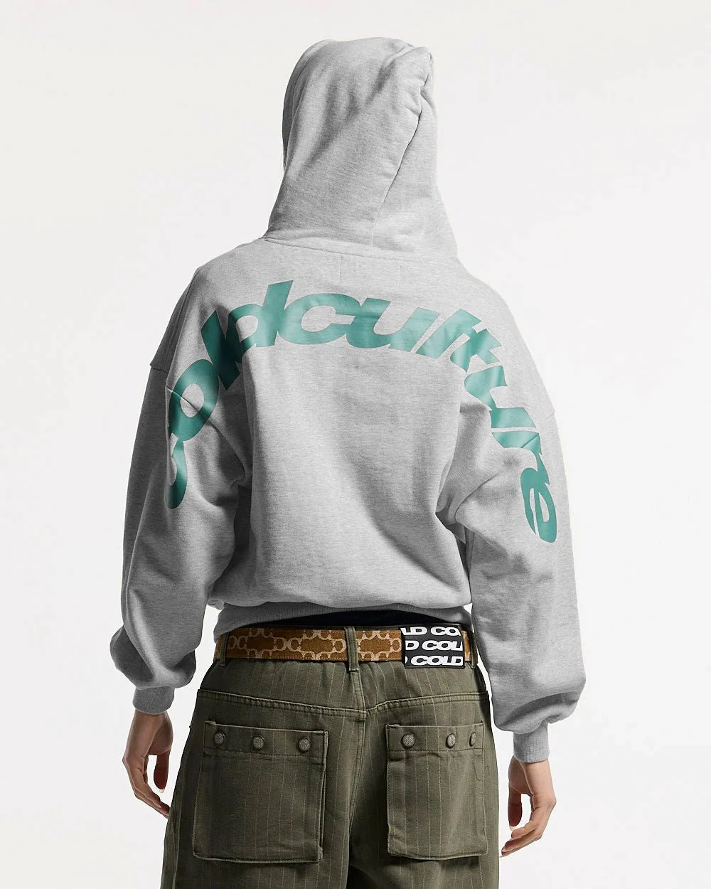 CURVED HOODIE ASH GREY - Image 5