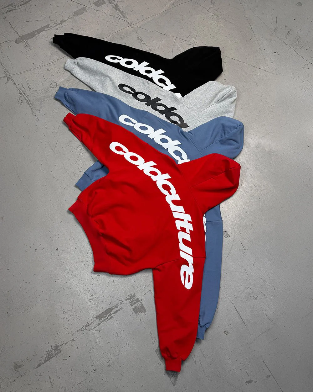 CURVED HOODIE HEATHER GREY - Image 7