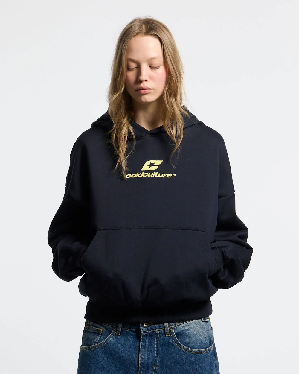 CURVED HOODIE MIDNIGHT BLUE - Image 6