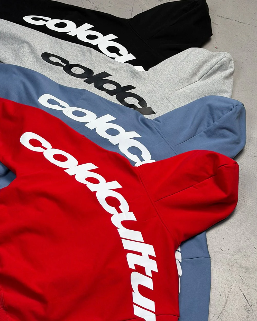 CURVED HOODIE LIGHT BLUE - Image 7