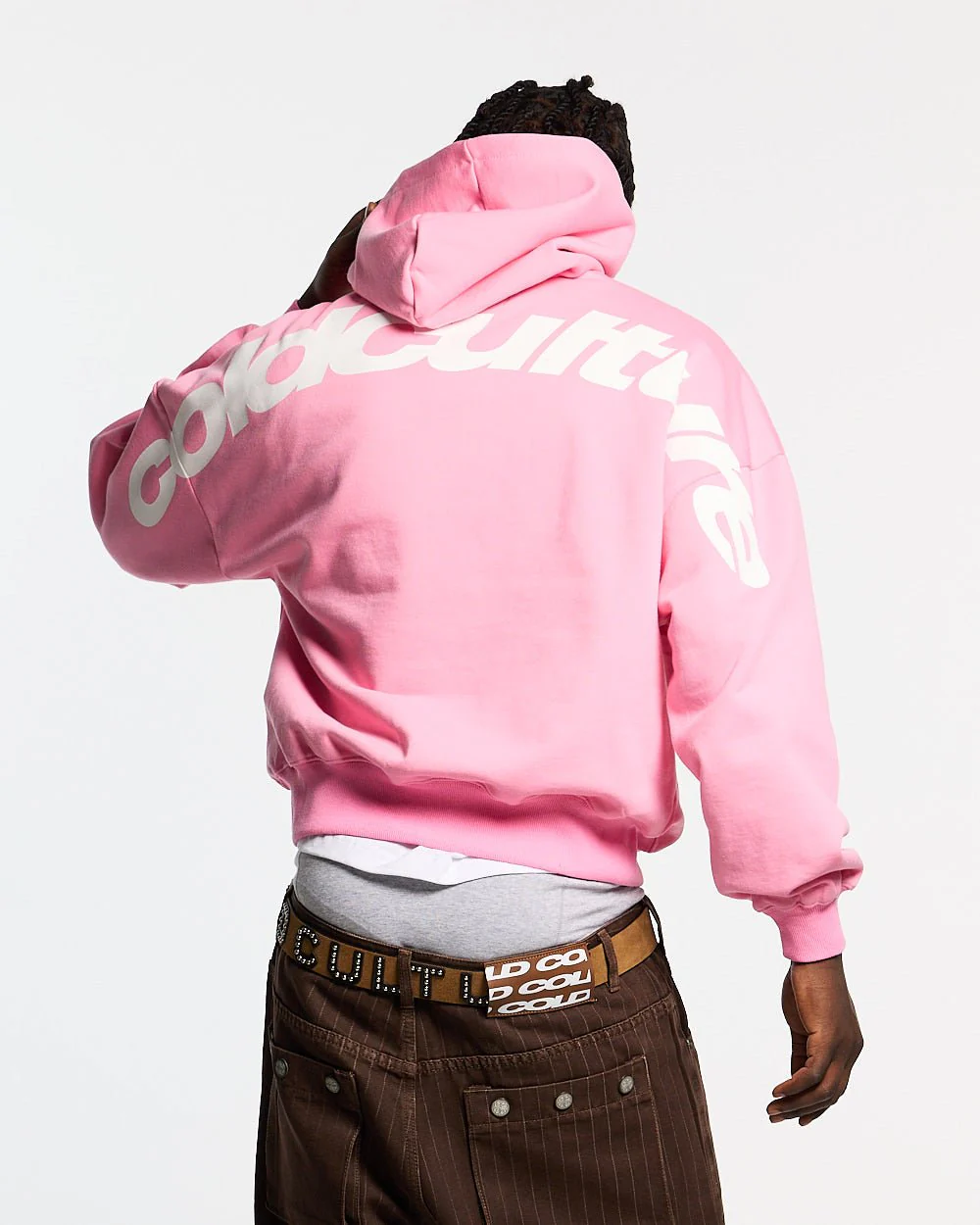 CURVED HOODIE PINK - Image 2