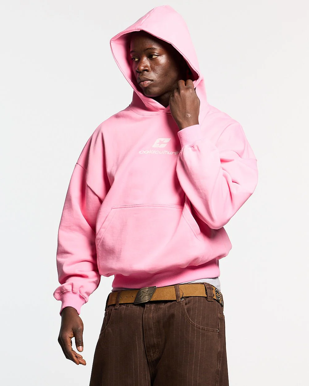 CURVED HOODIE PINK - Image 4
