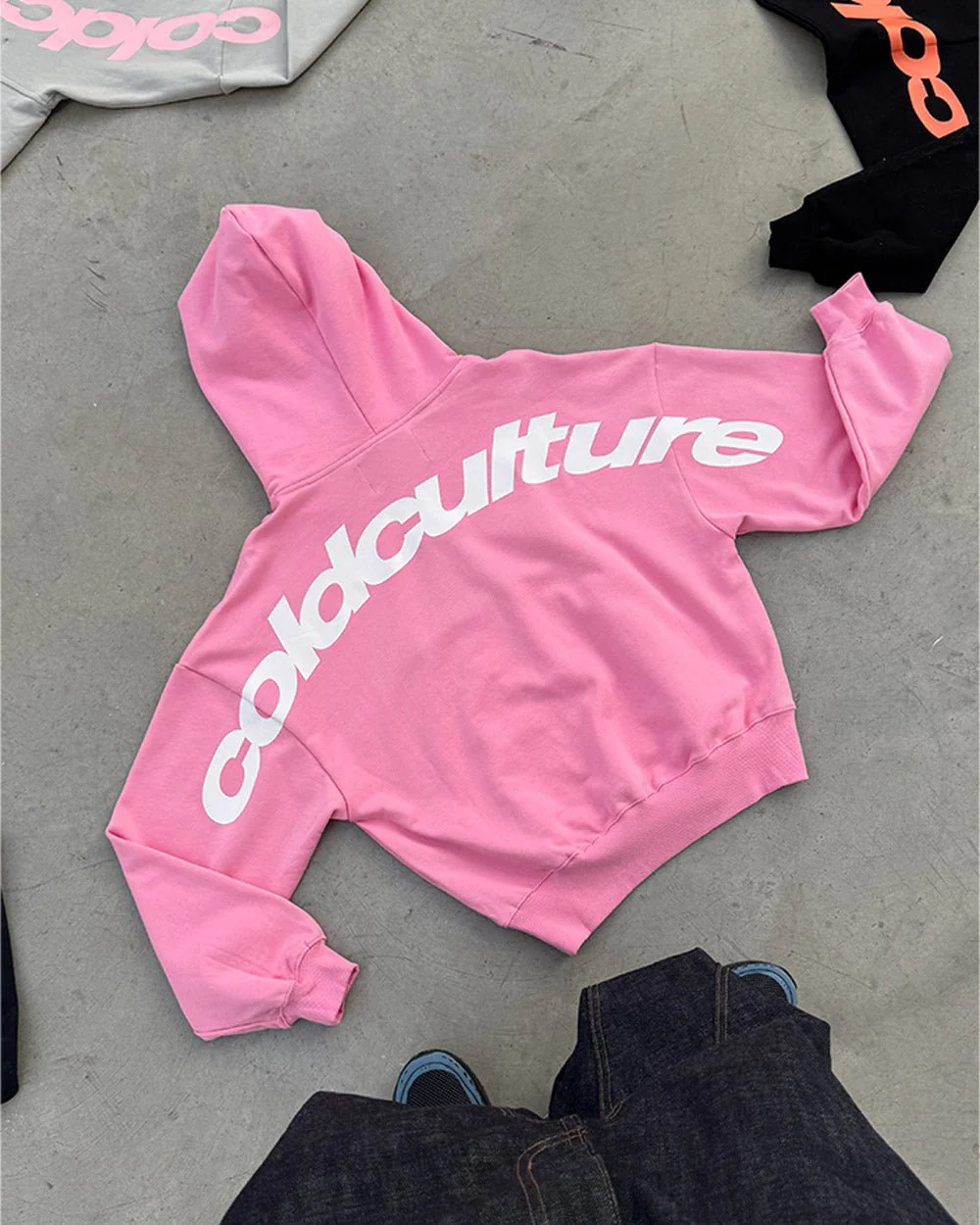 CURVED HOODIE PINK - Image 7