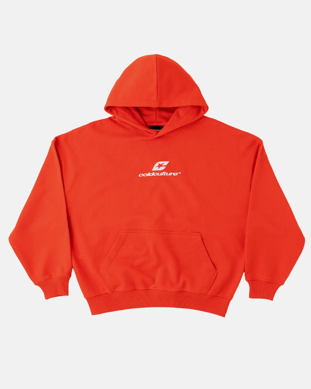CURVED HOODIE VIBRANT RED - Image 3