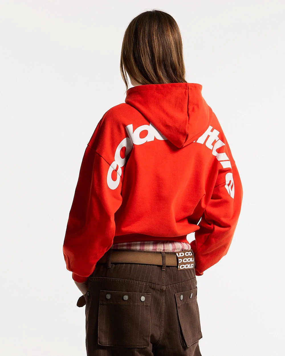 CURVED HOODIE VIBRANT RED - Image 5