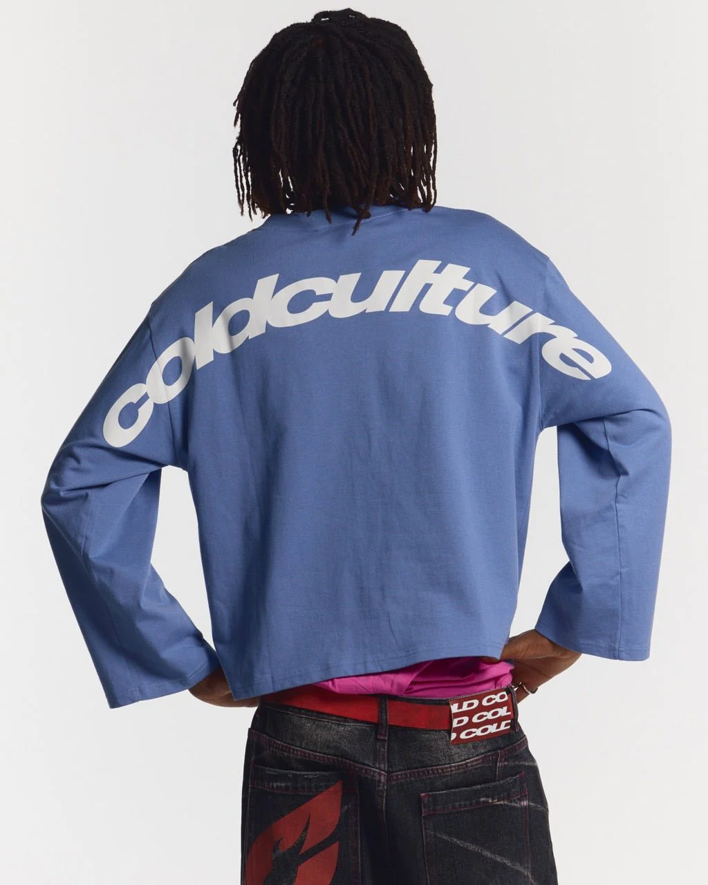 CURVED LONGSLEEVE BLUE - Image 2