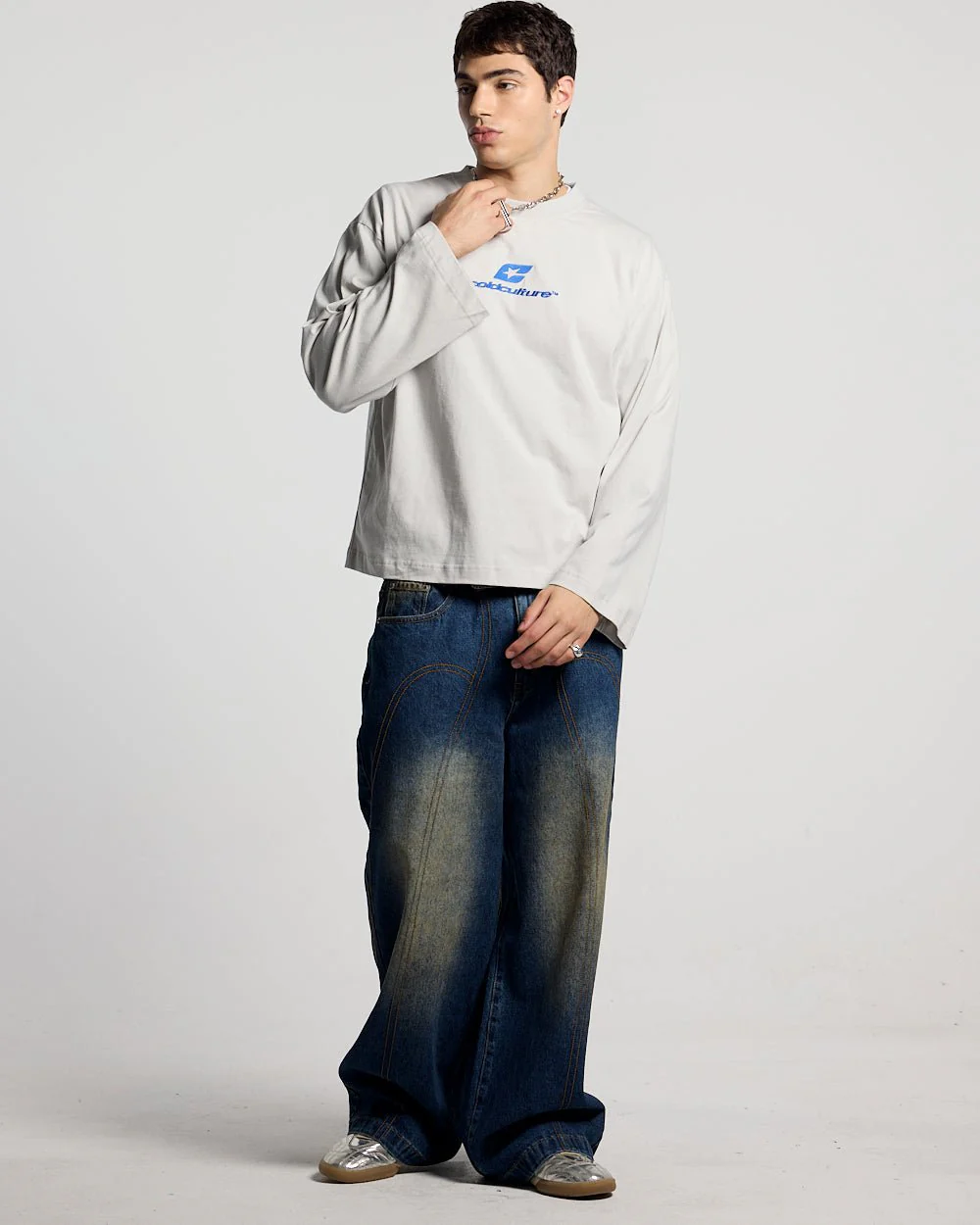 CURVED LONGSLEEVE GREY - Image 4