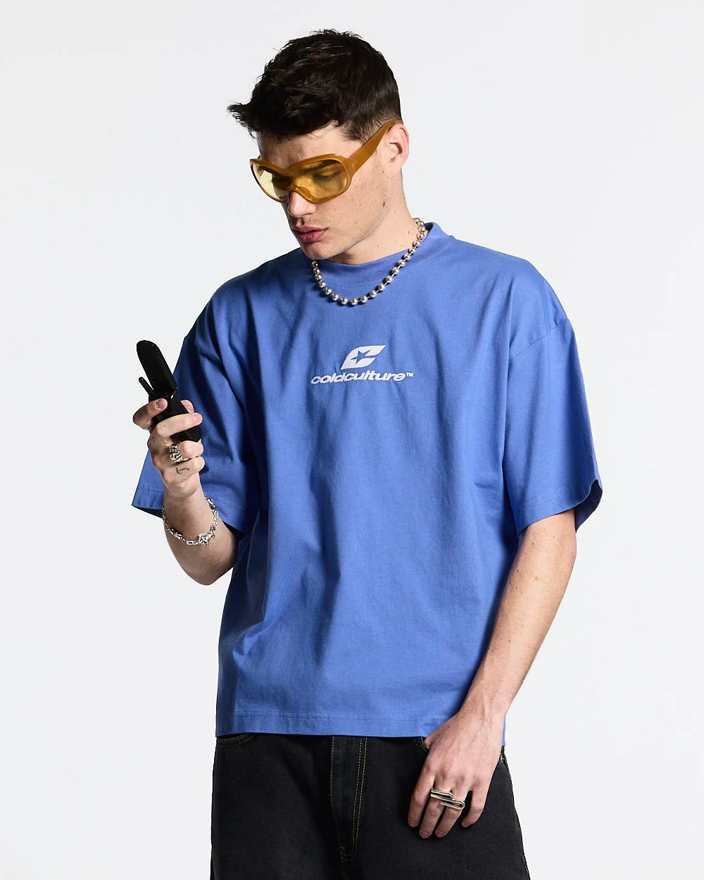 CURVED TEE AMPARO BLUE - Image 4