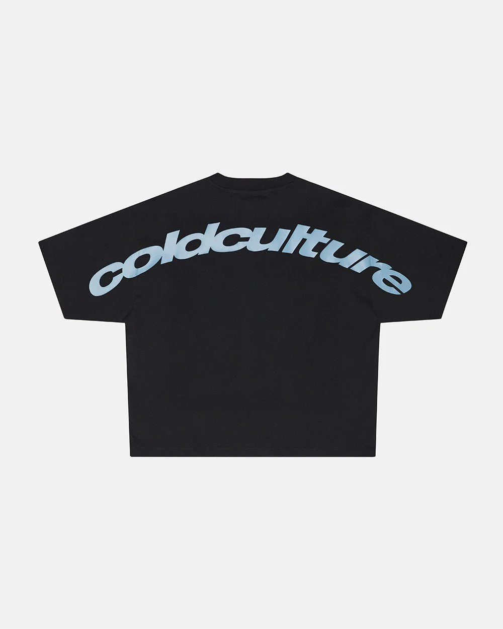 CURVED TEE BLACK & BLUE