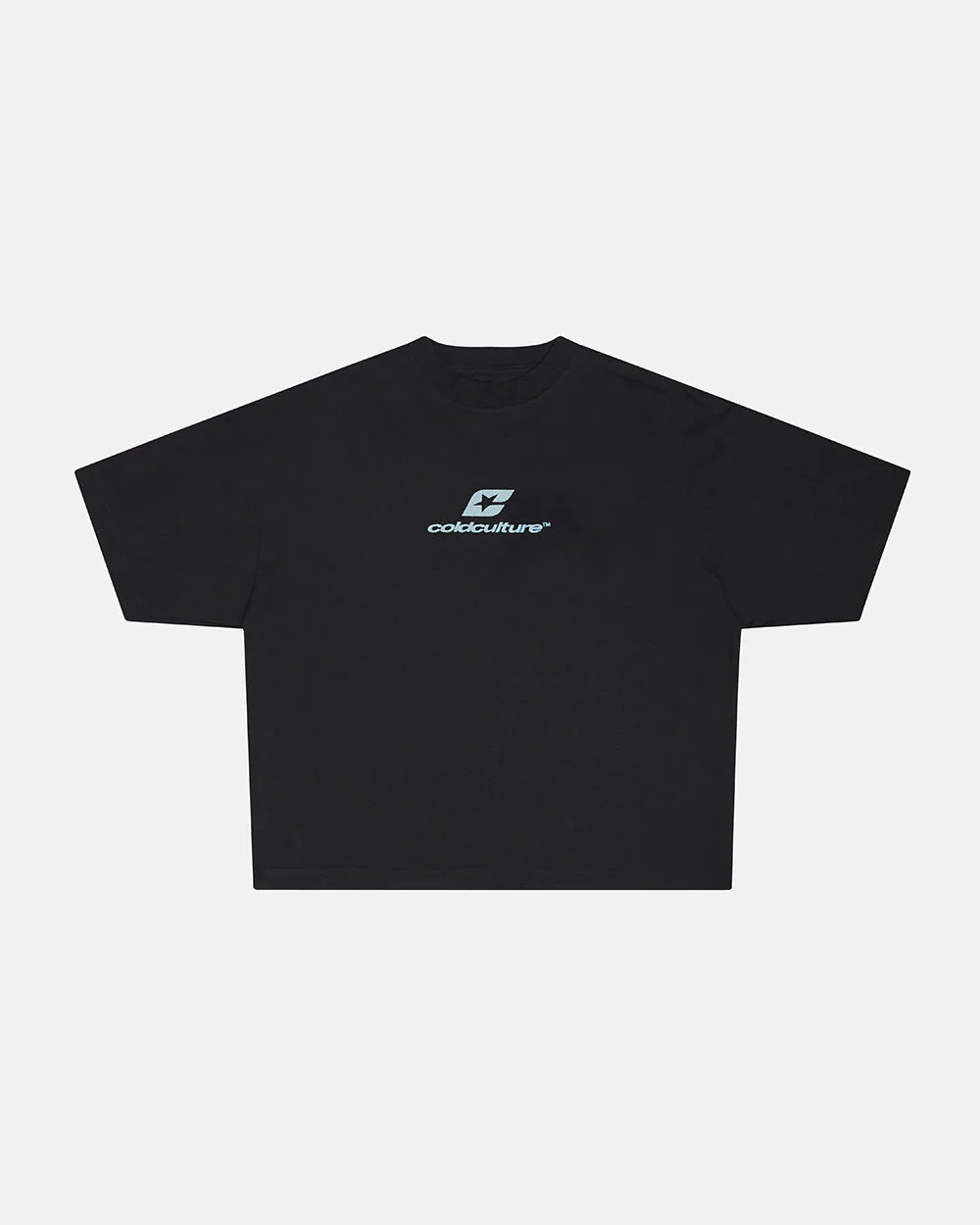 CURVED TEE BLACK & BLUE - Image 3