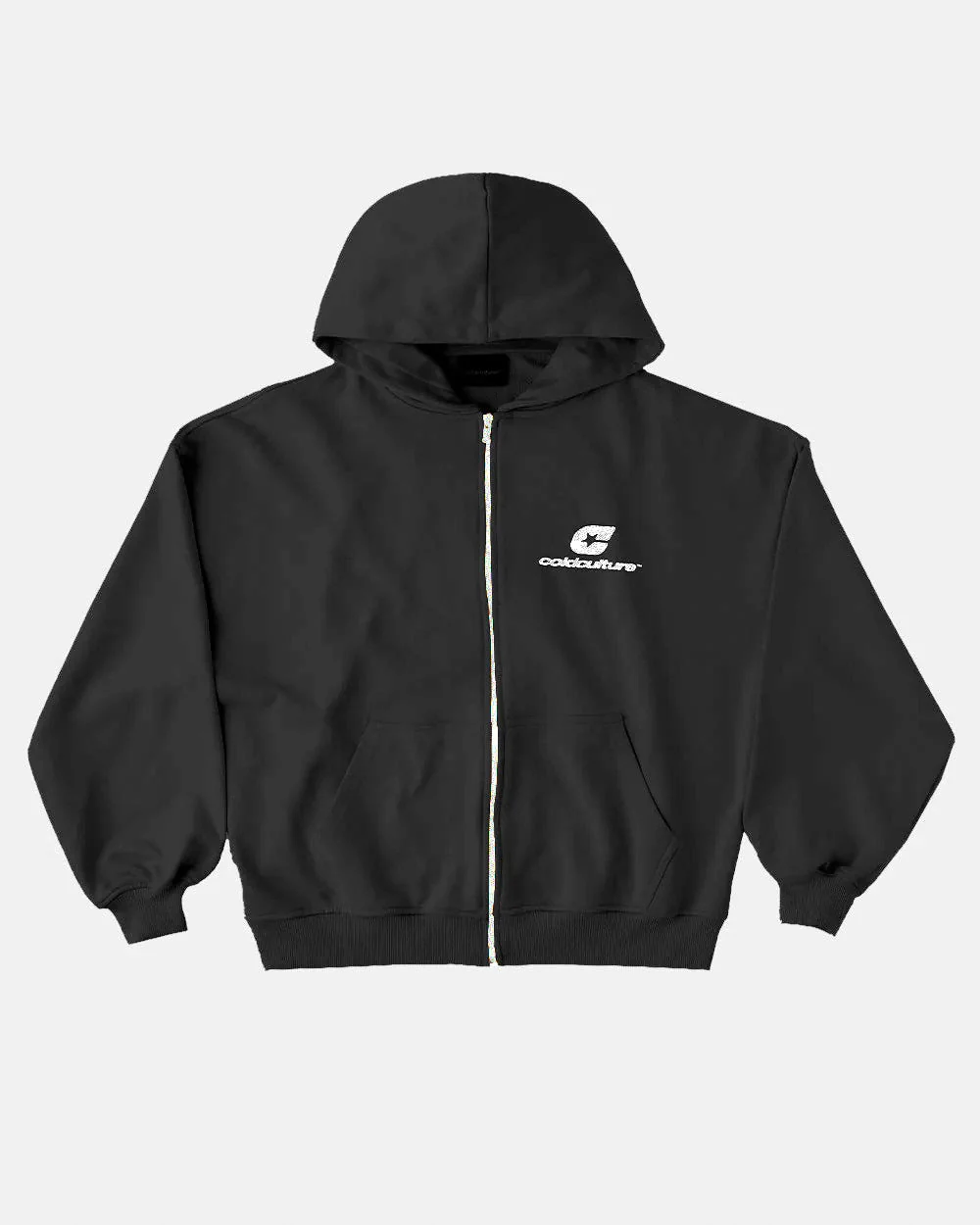 CURVED ZIP HOODIE INDIA INK - Image 3