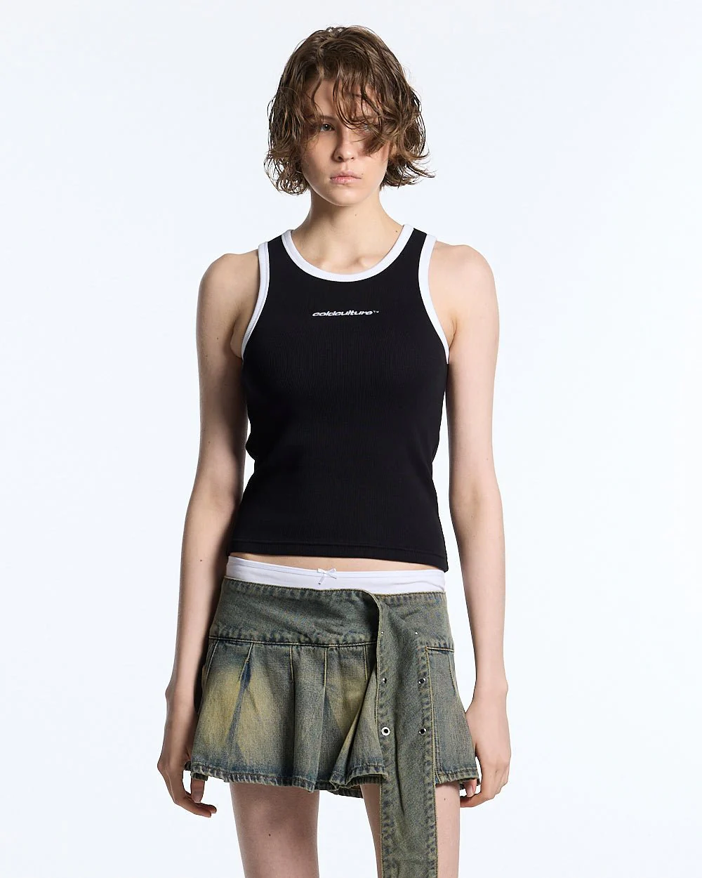 CUTE TANK TOP BLACK