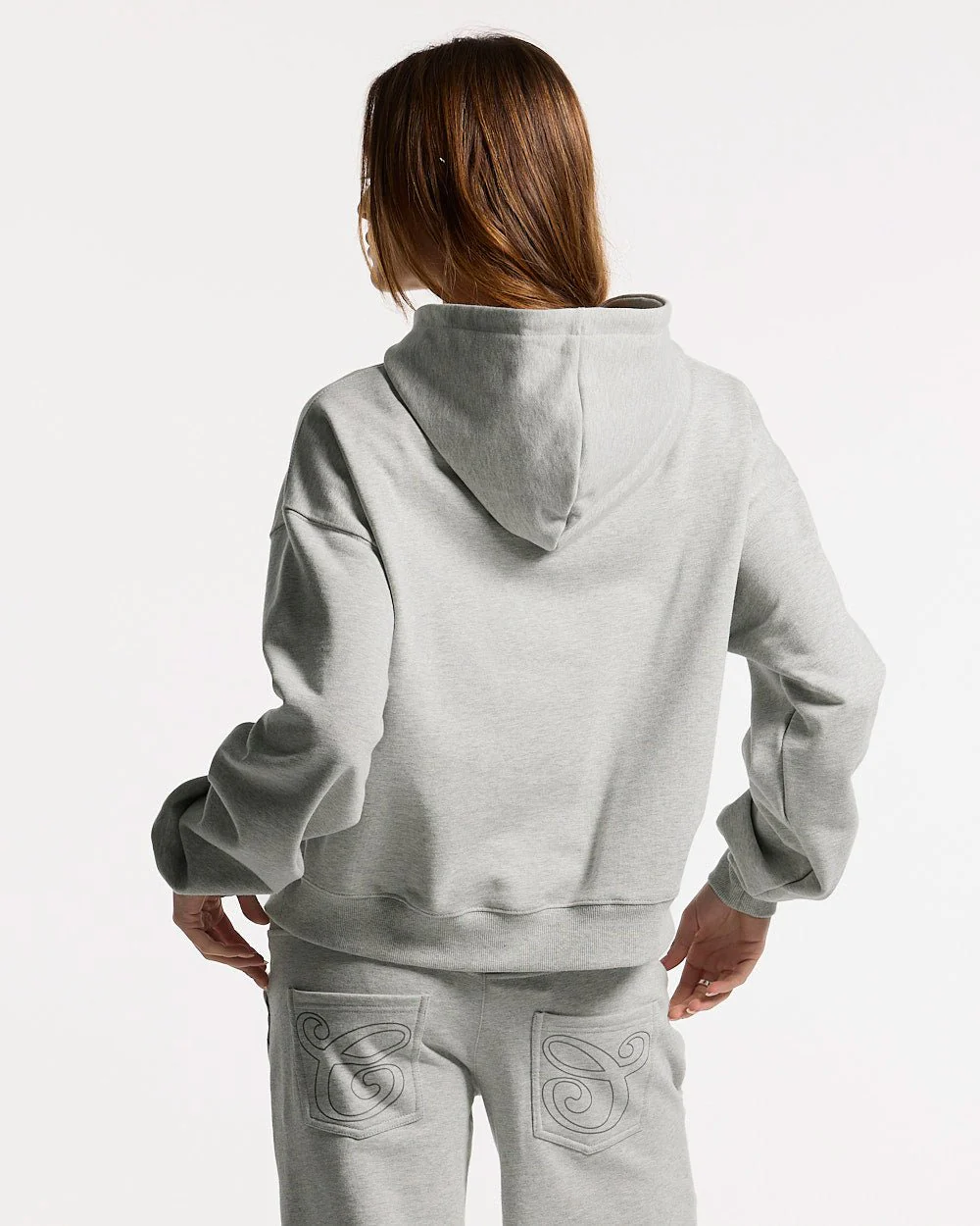 DAILY DRIFT HOODIE HEATHER GREY - Image 3