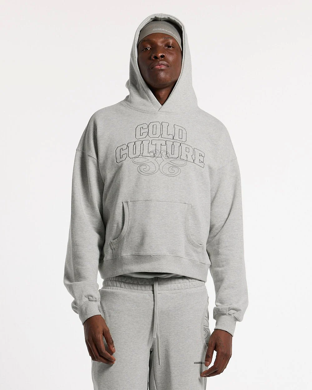 DAILY DRIFT HOODIE HEATHER GREY - Image 5