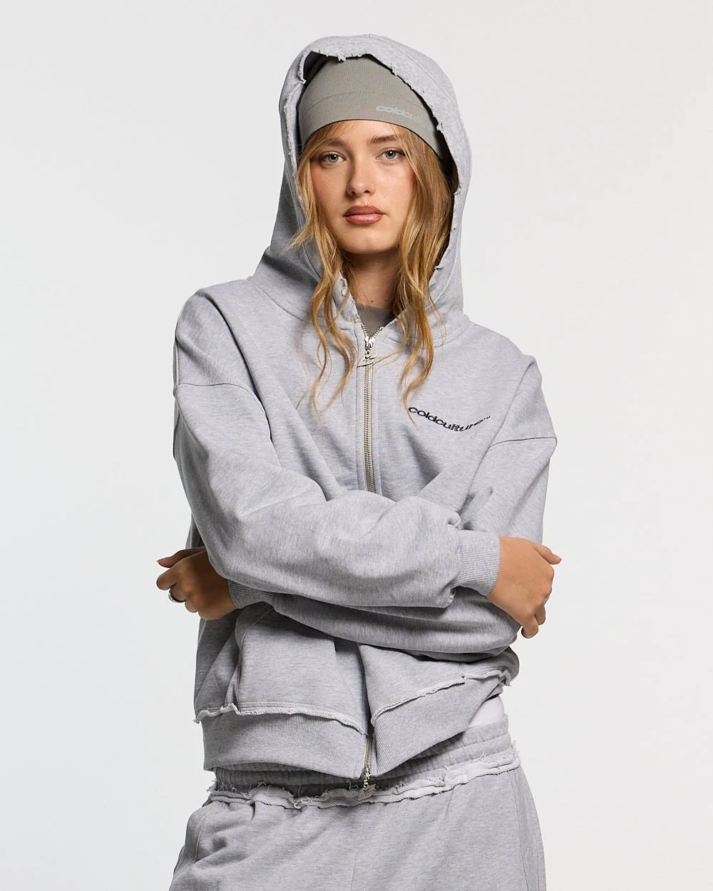 DAILY SET ZIP UP GREY MELANGE - Image 5