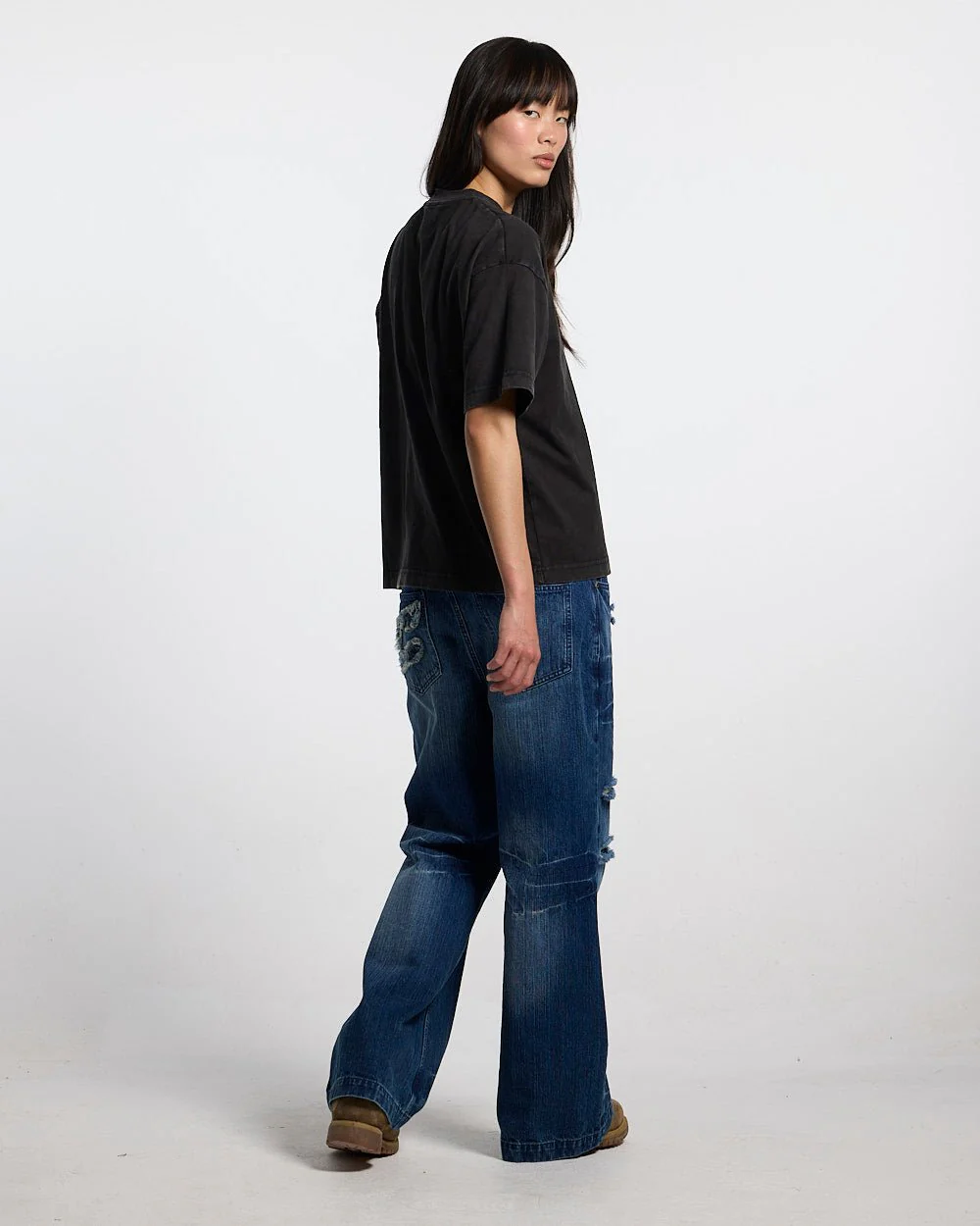 DARK FLAMES TEE BLACK - Image 6