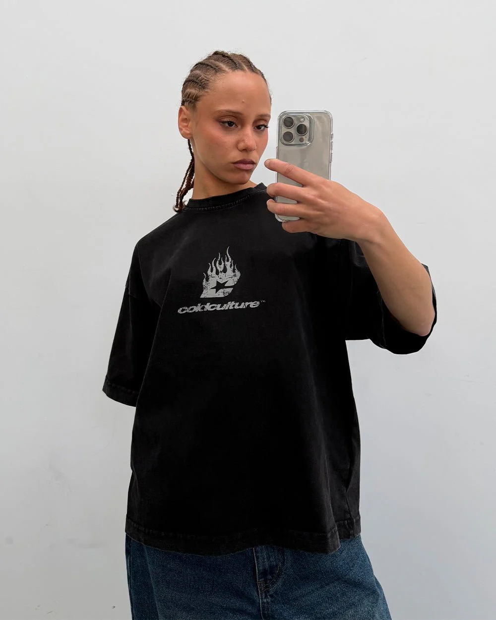 DARK FLAMES TEE BLACK - Image 7