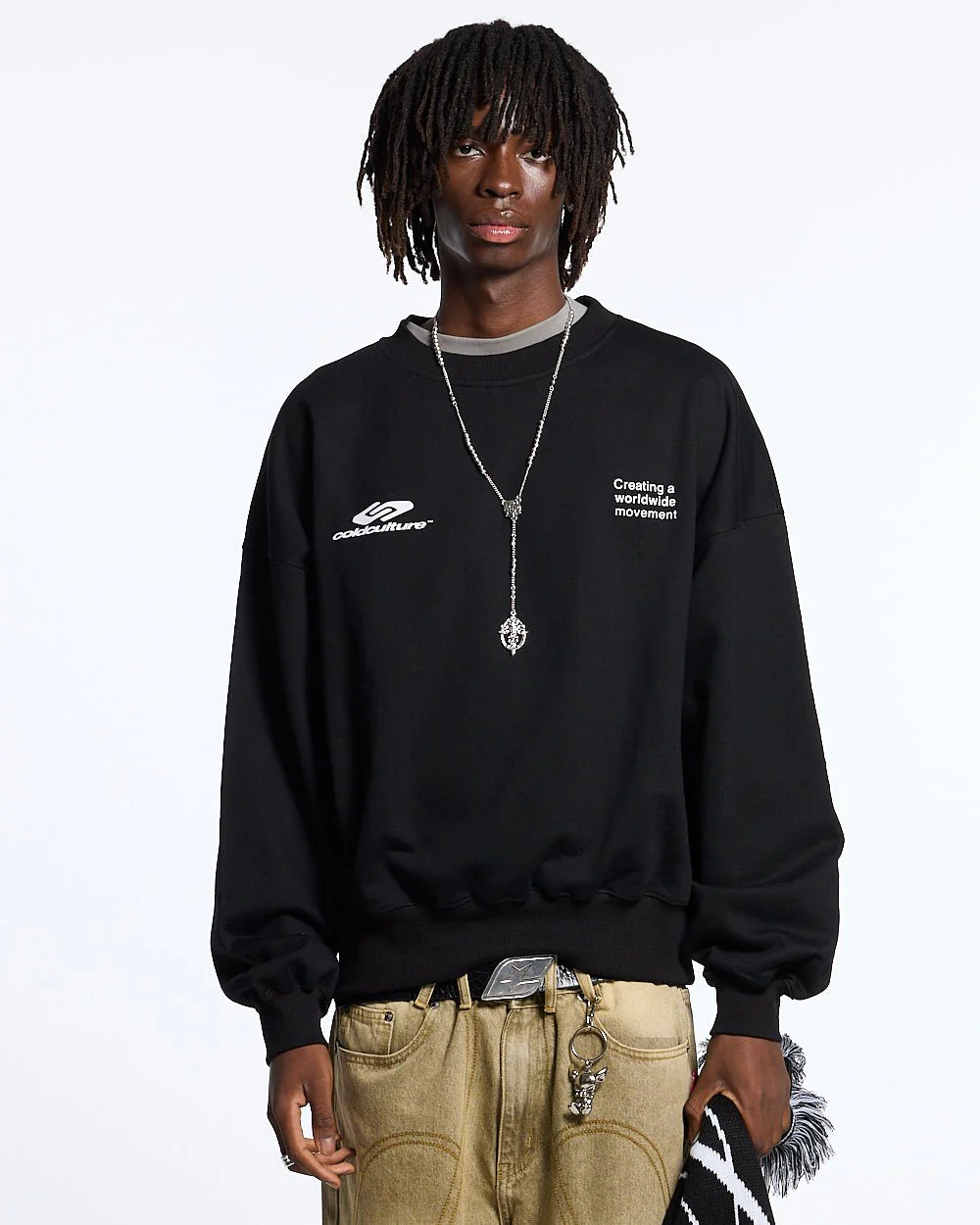 DEFENSE CREWNECK BLACK - Image 4