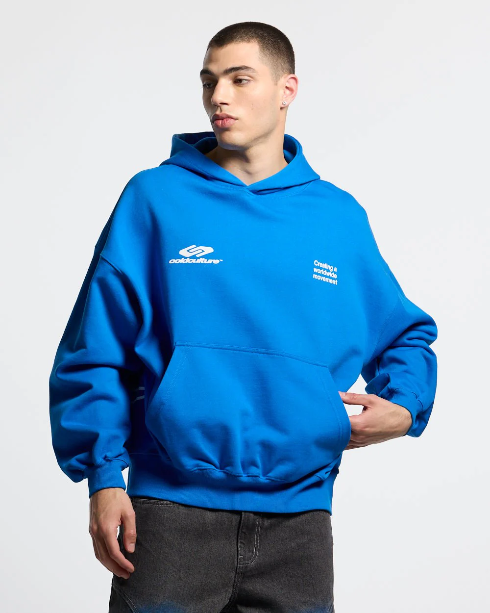 DEFENSE HOODIE ELECTRIC BLUE - Image 4