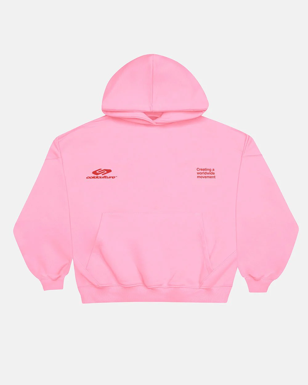 DEFENSE HOODIE PINK AND RED - Image 3