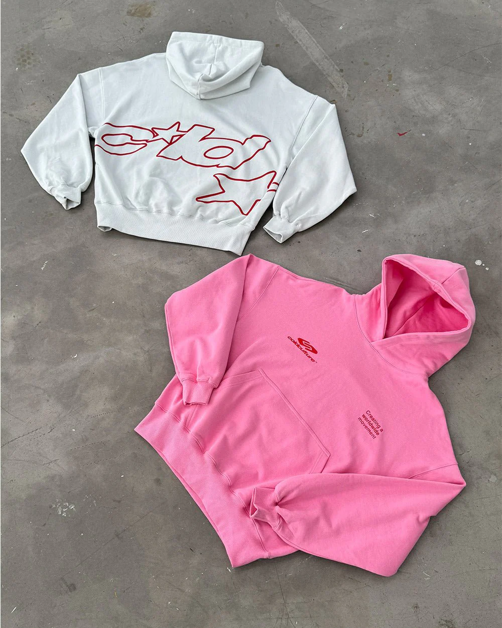 DEFENSE HOODIE PINK AND RED - Image 7