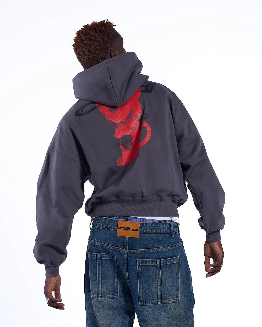 DEMON HOODIE GREY - Image 2