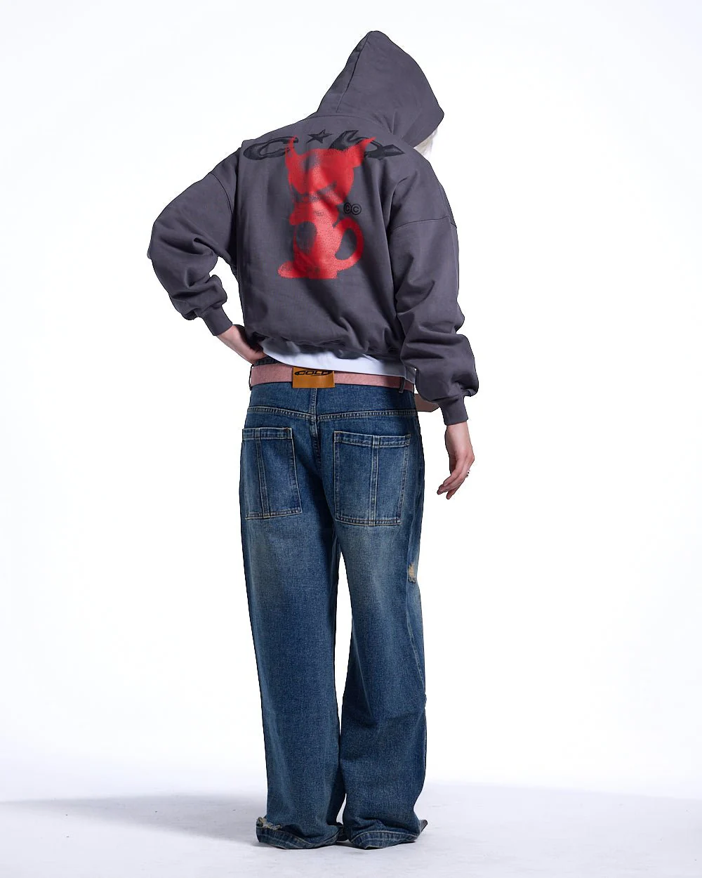 DEMON HOODIE GREY - Image 6
