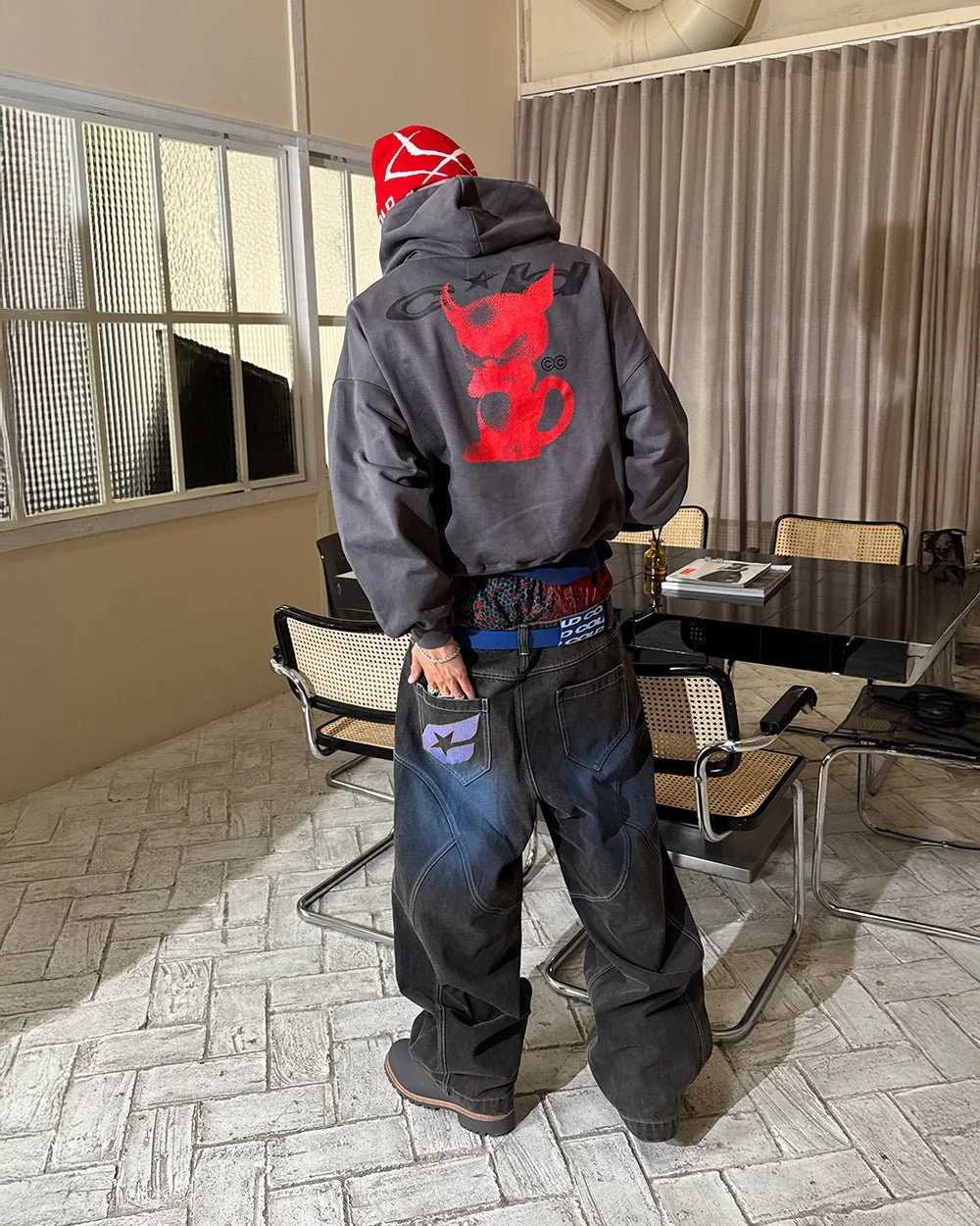 DEMON HOODIE GREY - Image 7