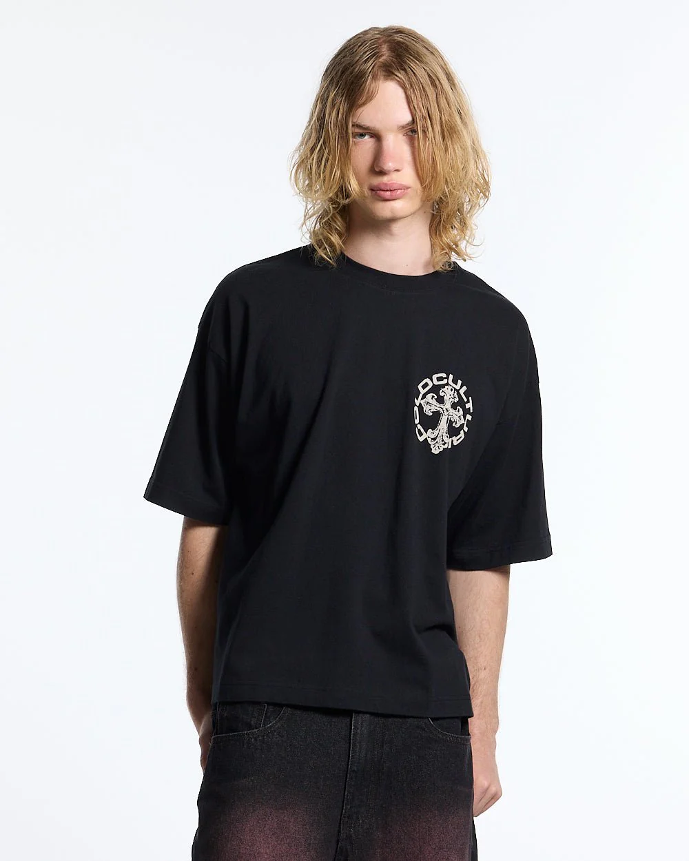 DISCHARGE TEE BLACK - Image 4